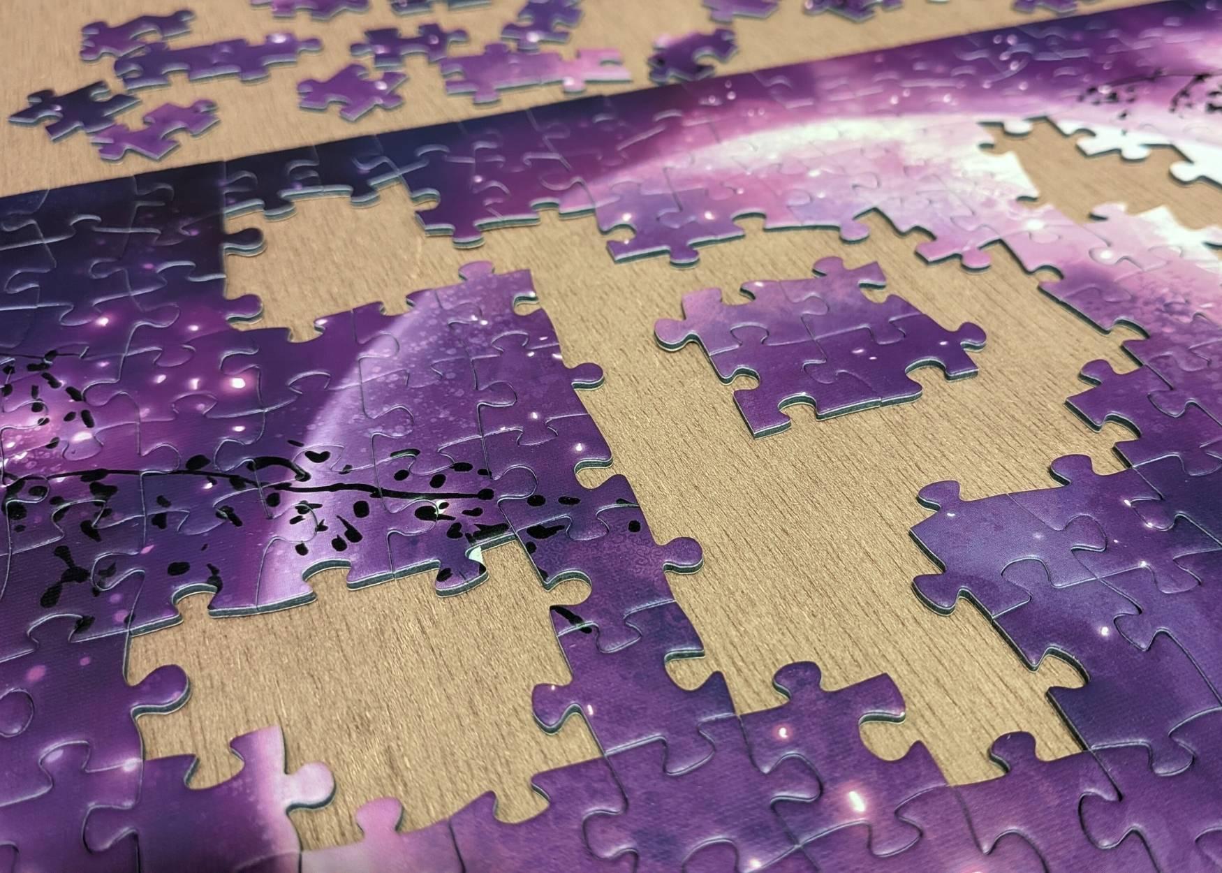 Moonlit whispers half assembled puzzle